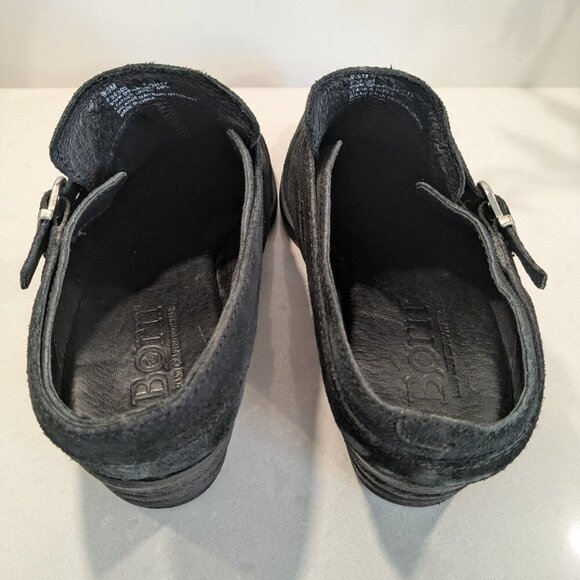 B.O.C Western Suede Slip on Mules - black size 9.5 - Picture 4 of 6